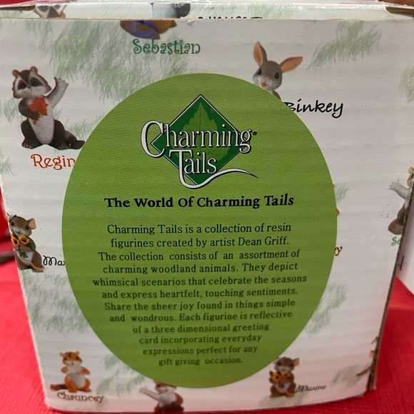 Fitz and Floyd Charming Tails “Under Hat Sisters” EUC in box, initialed C & S - Picture 2 of 4